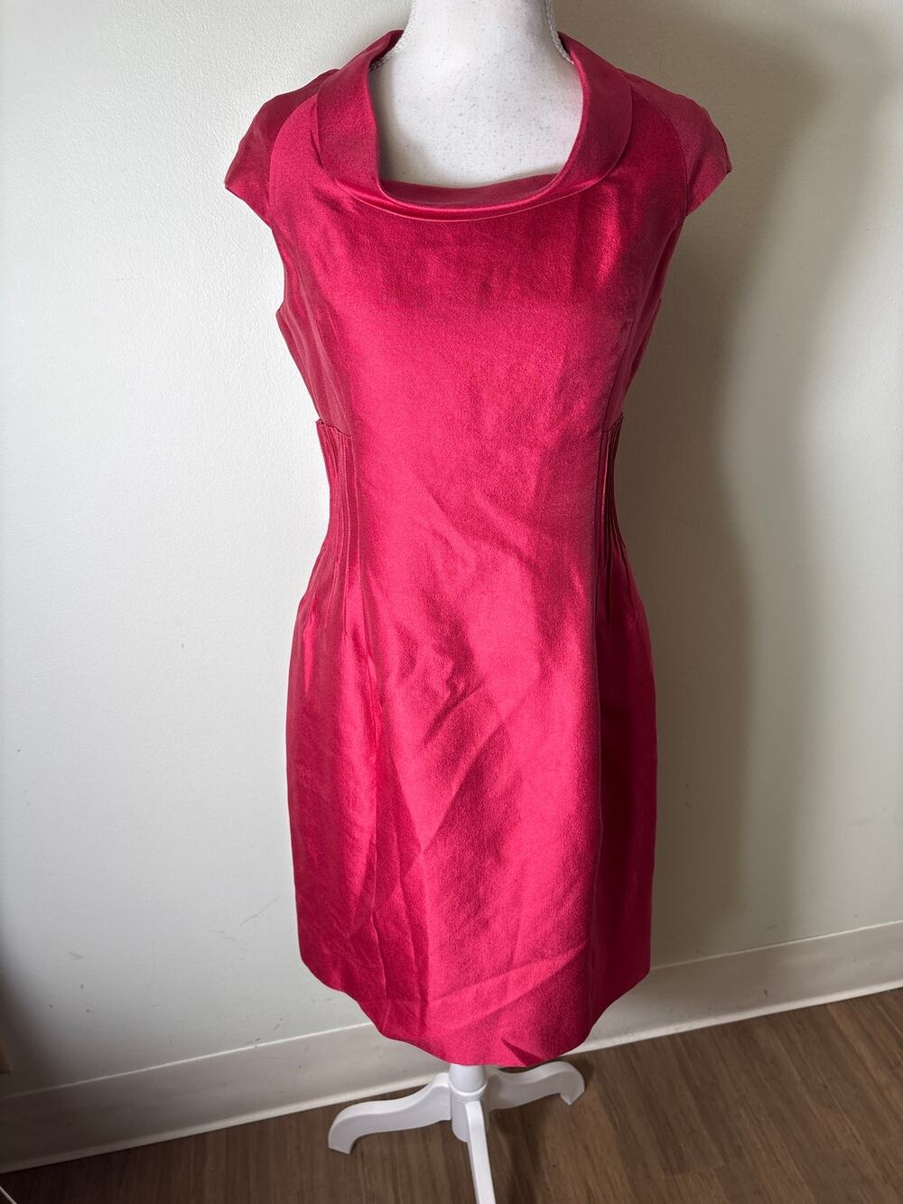 Armani Collezioni Red Cap Sleeve Knee Length Dress Sz 6